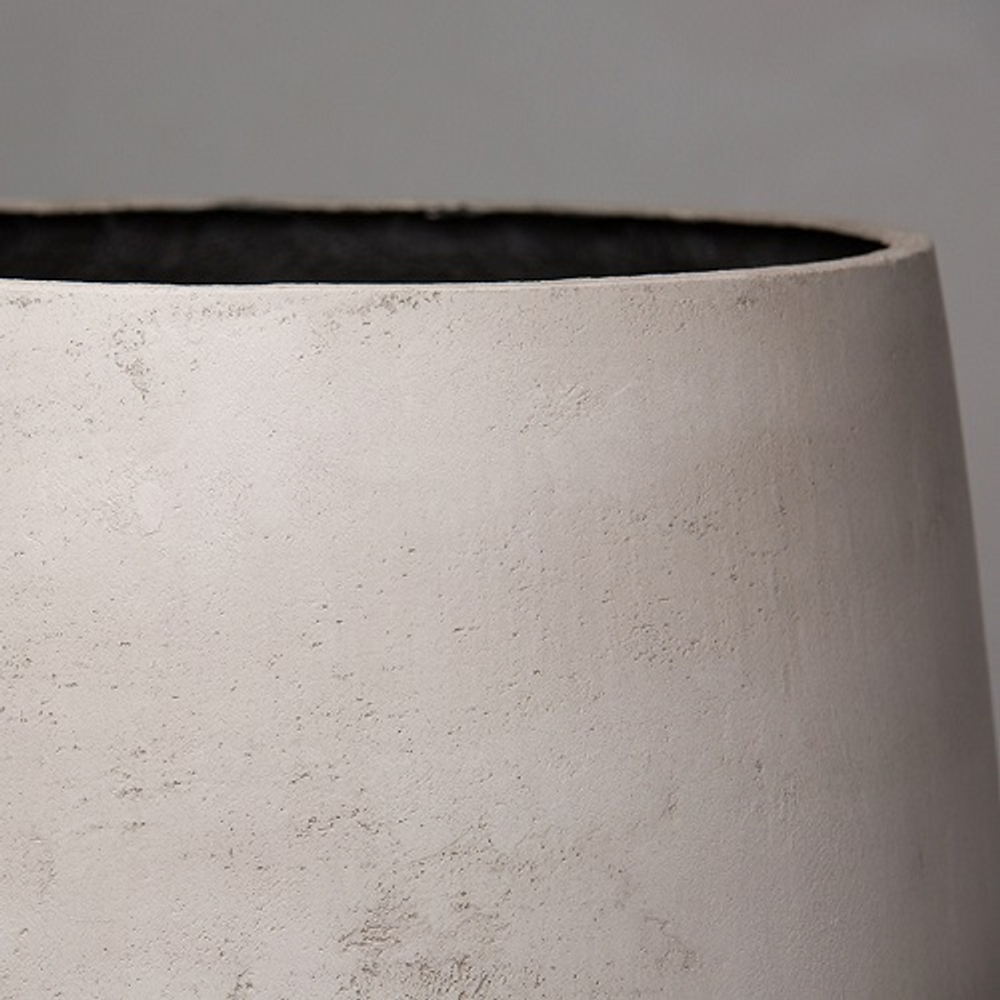 Кашпо Concretika Cone D36 H75 Concrete White