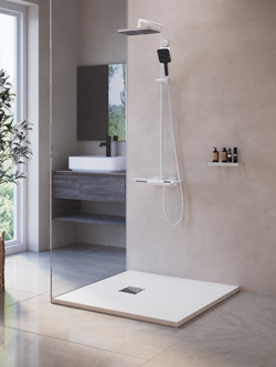 Душевой поддон квадратный RGW ST-W Белый (1000x1000)