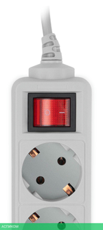 Сетевой фильтр PC Pet AAP01006-3-G серый