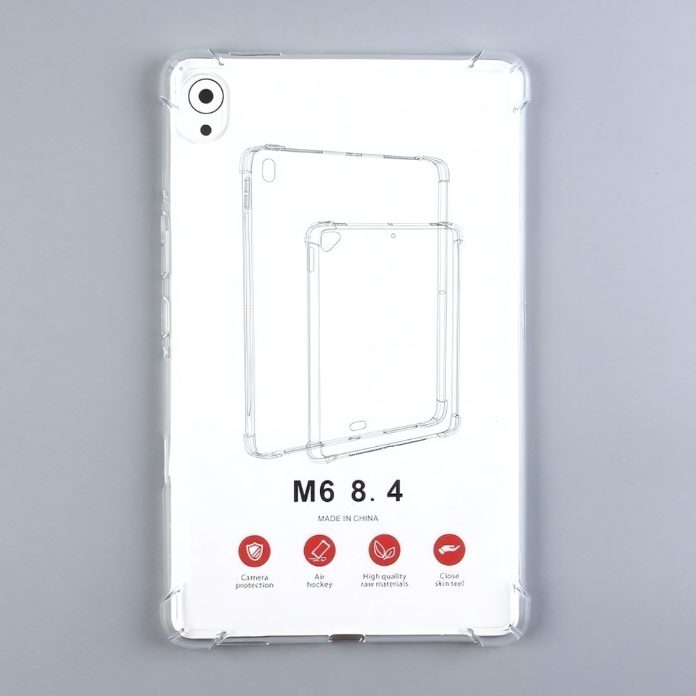 Чехол силиконовый для Huawei M6 8.4", 012114 Прозрачный