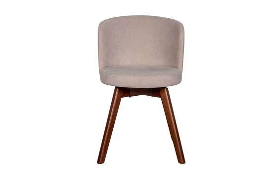 Комплект Стол VERONA 1100 CV с круглой столешницей + 4 стула СИТИ-ВР (вращающийся) с мягкой спинкой / Американский орех