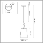 5040/1A ODL Подвес E27 1*60Вт 220В IP20 CLASSIC