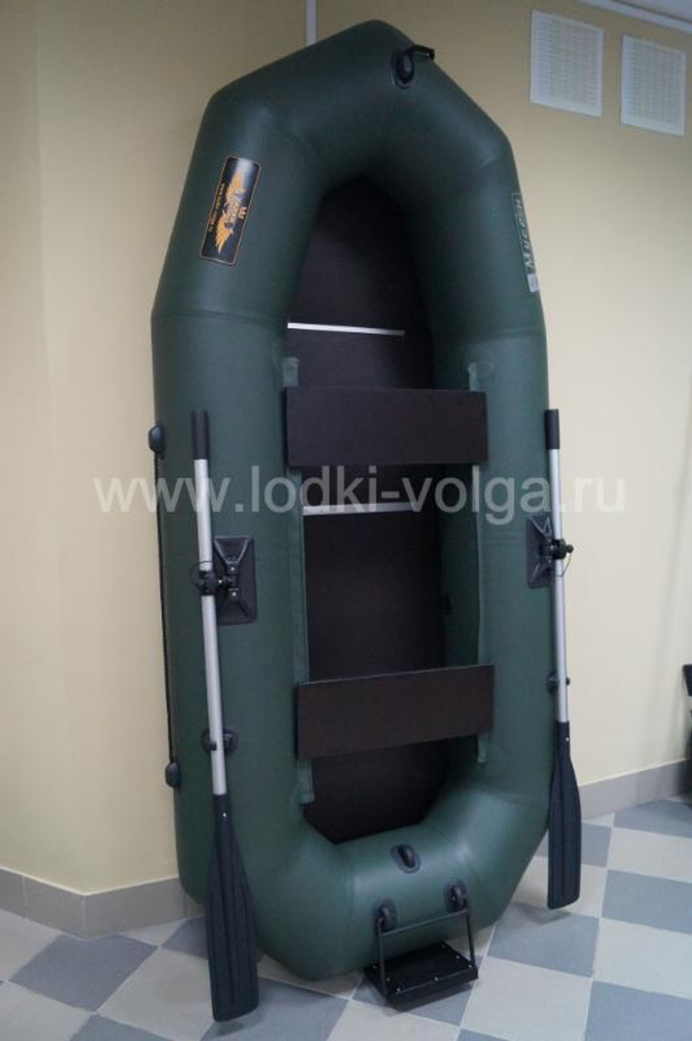 Лодка пвх муссон r-260 с тр (цвет: зелёный)