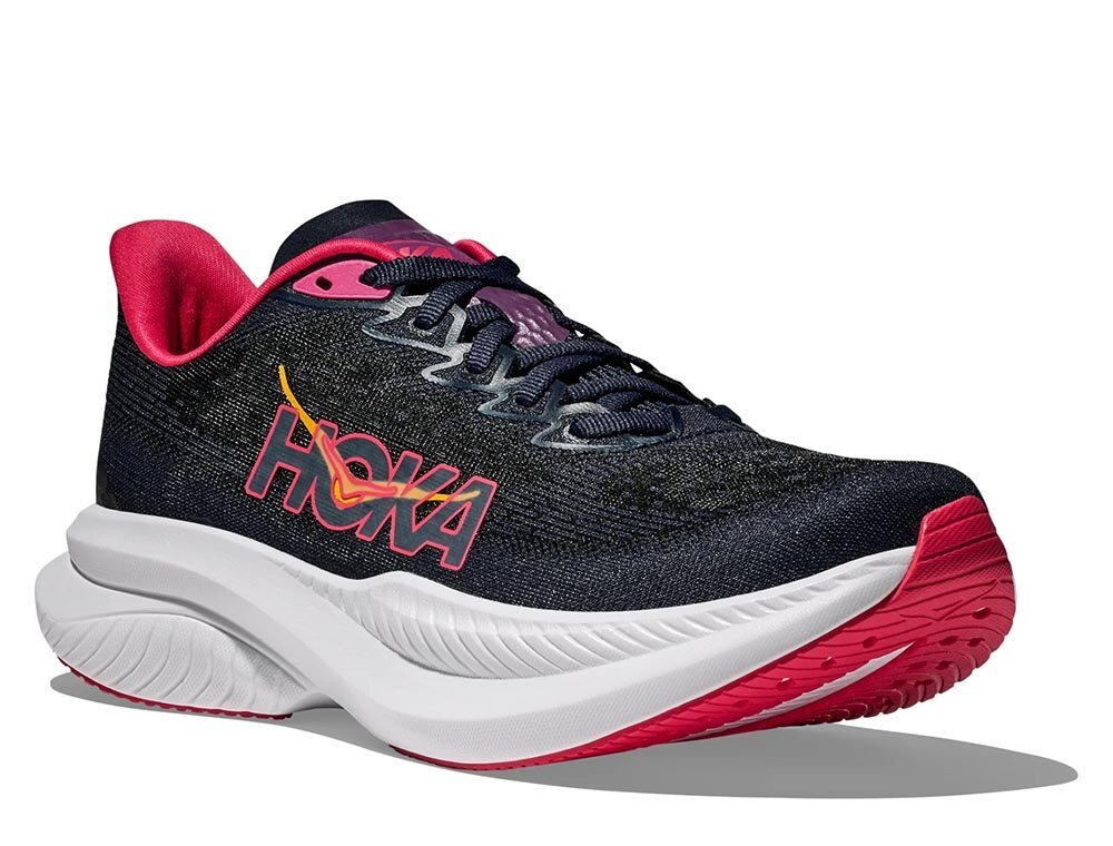 Кроссовки для бега женские Hoka Mach 6 W Черно-Розовые