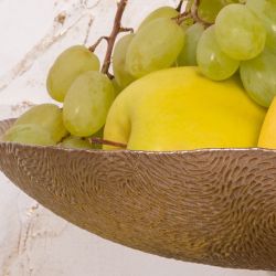 Фруктовница-конфетница Флора Бронза