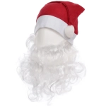 Карнавальный аксессуар «Борода Деда Мороза с колпаком»