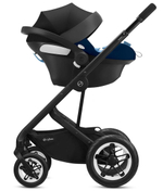 Коляска Cybex Talos S Lux BLK complete Aton B2 Bay Blue 3 в 1 Moon Black с дождевиками