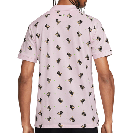 Теннисное поло Nike Print Slim Polo - pink foam