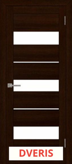 Межкомнатная дверь из экошпона Light ПО (Дуб Шоколадный/Мателюкс Белое)