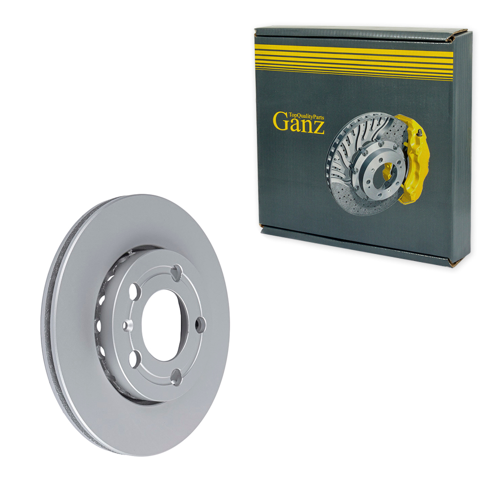 Диск тормозной передний с покрытием SKODA FABIA/POLO /VENT D=239MM GANZ GIJ10243