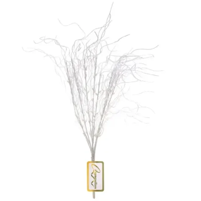 Ветка декоративная «Морозное солнце» 40 см, Белый