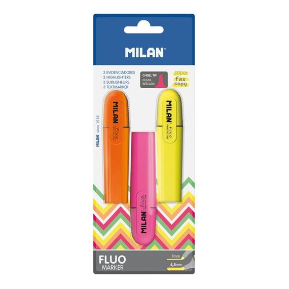Marker \ Маркер \Blıster 3 hıgh. Orange, pınk, yellow