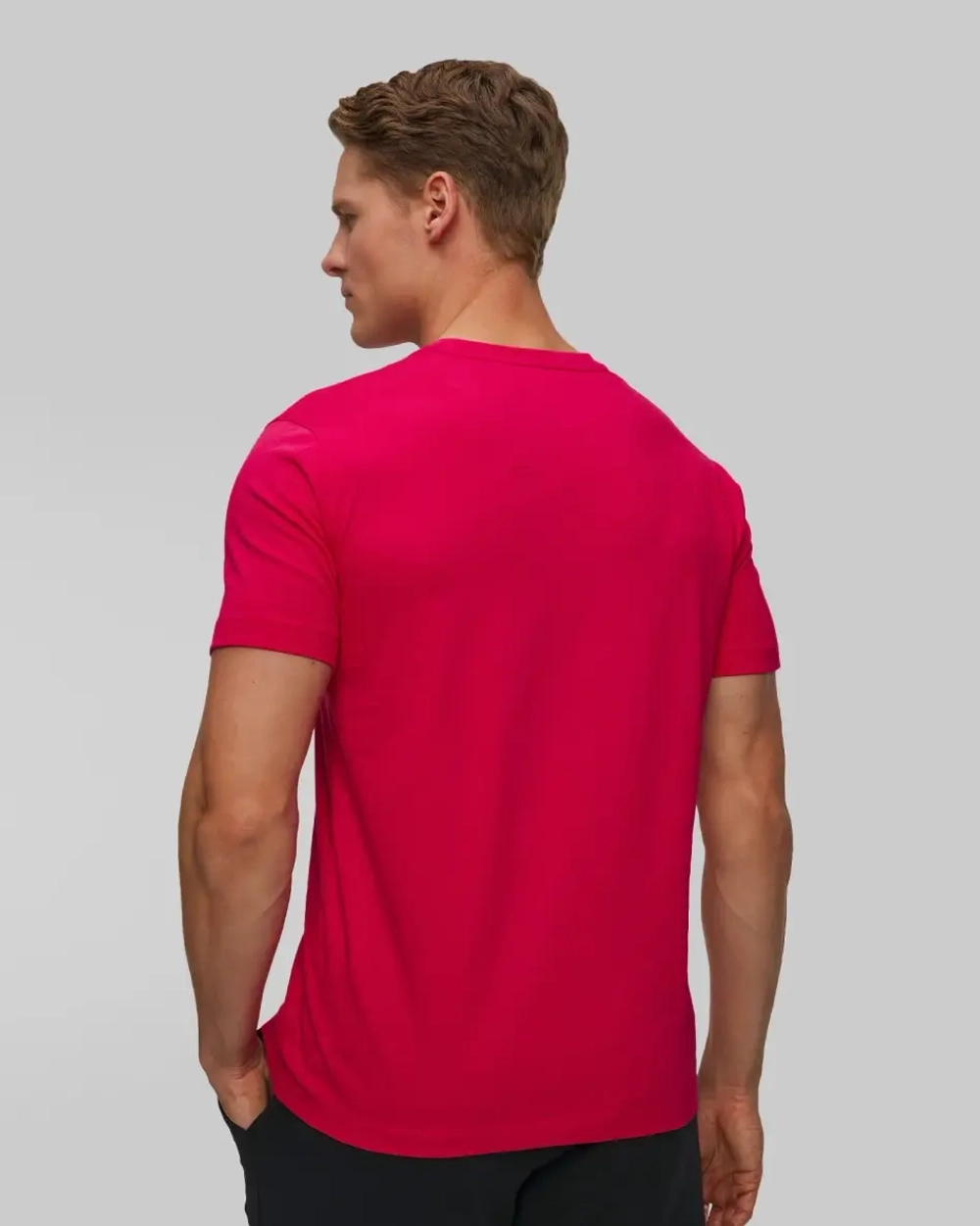 Футболка муж. Aeronautica 1580 малиновый база лого