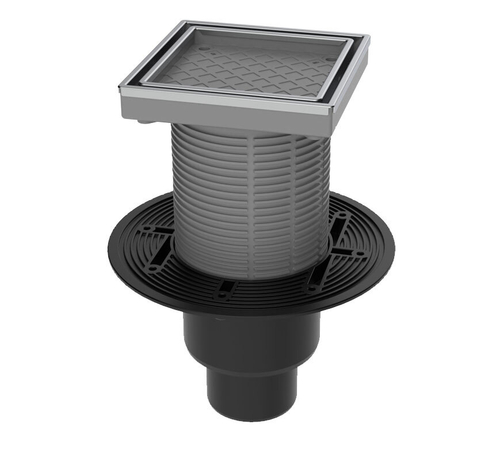 Душевой трап под плитку регулируемый с вертикальным выпуском 110/75/50 ТП-310N-3020