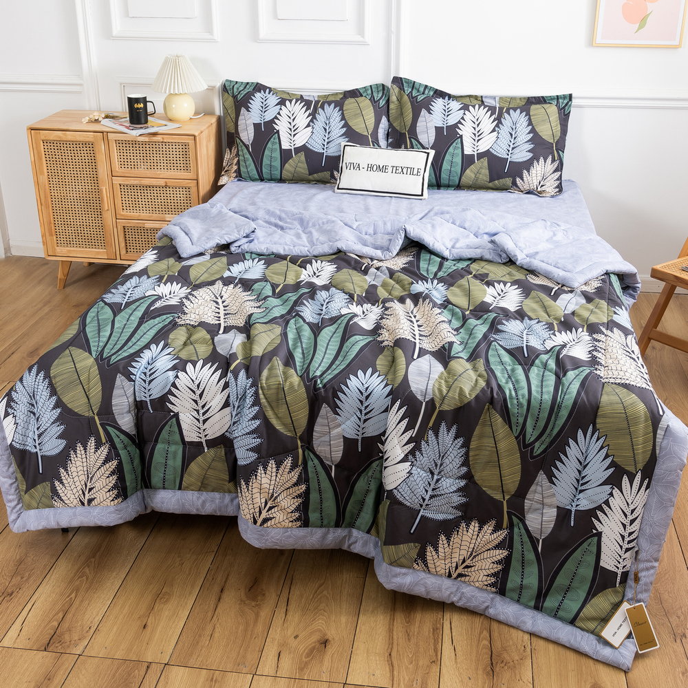 Комплект постельного белья Сатин с Одеялом (простынь на резинке) OBR113