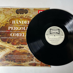 Винтажная виниловая пластинка LP Handel, Pergolesi, Corelli, Sudwestdeutsches Kammerorchester Leitung Friedrich Tilegant Concerto Grosso Nr. 10 D-Moll (Германия 1973)