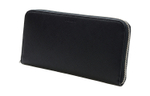 PRADA Saffiano Long Cow Leather Wallet Men"s Black