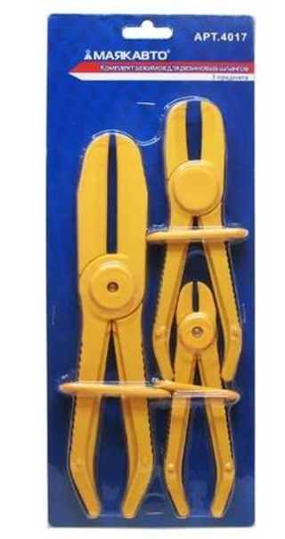 Набор зажимов для резиновых шлангов 3пр МАЯКАВТО 4017м