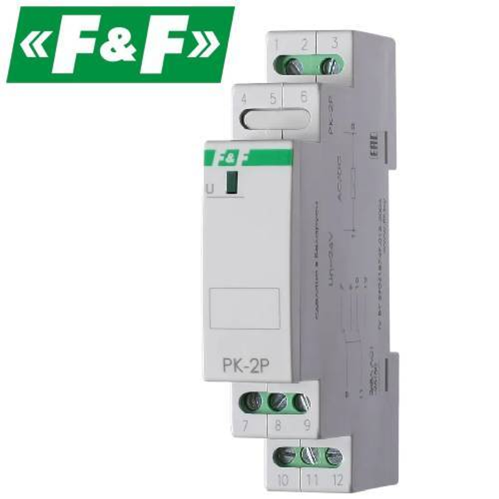 Реле промежуточное (F&F) PK-2P/ Un 230V