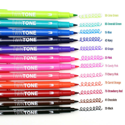 Tombow TwinTone 12 Color Bright Set
