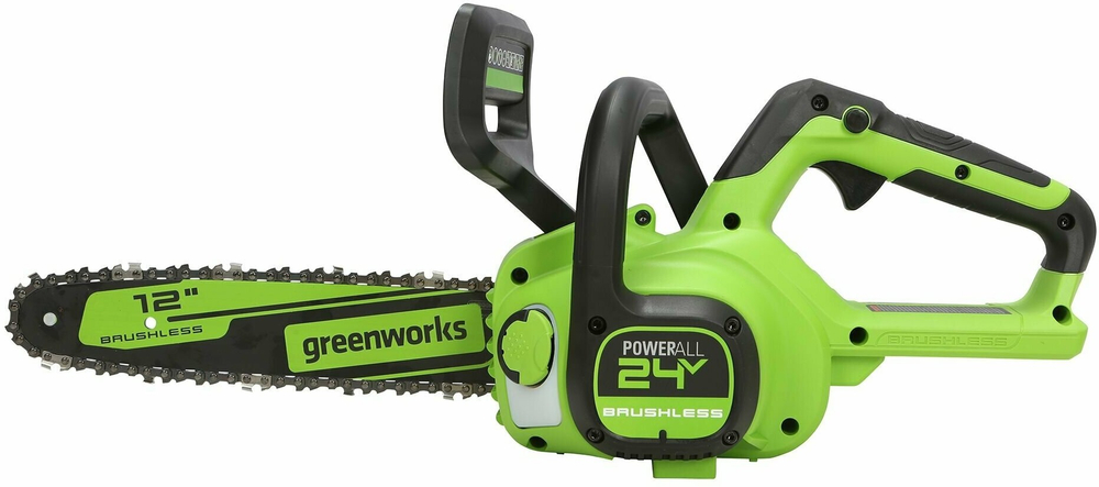 Цепная пила аккумуляторная GREENWORKS GD24CS30 24В,3/8-1,1-45,30см,б/щ,без АКБ и ЗУ (2007007)