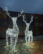 Светодиодная фигура "Олень" ажурный каркас