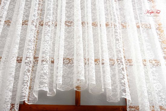 Тюль-Арка Люси, гипюр жаккардовый (белый)