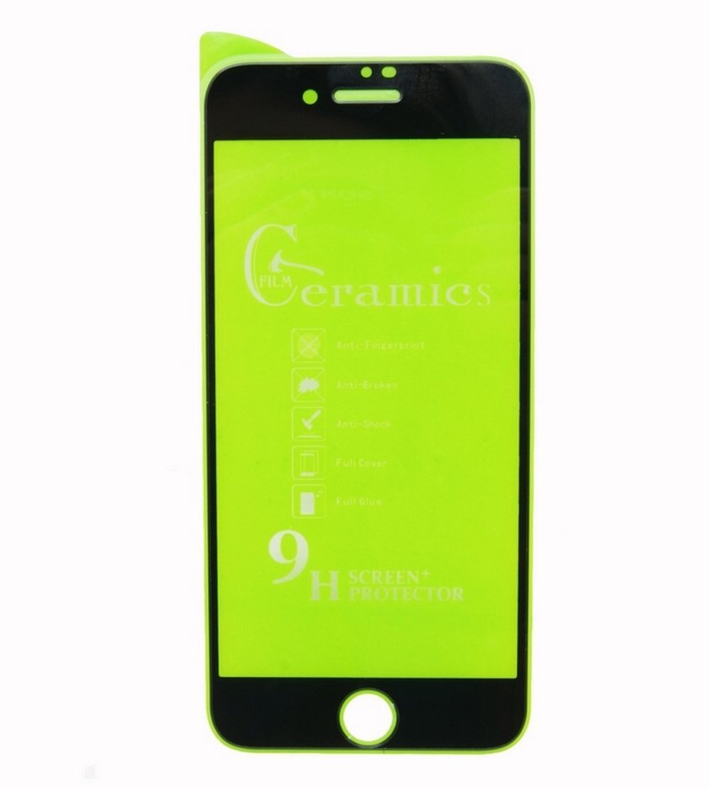 Защитное стекло Ceramics iPhone 6/7/8/SE 2020 (черный)