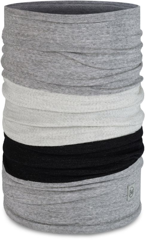 Тонкий шерстяной шарф-труба Buff Merino Move Greyish Фото 1