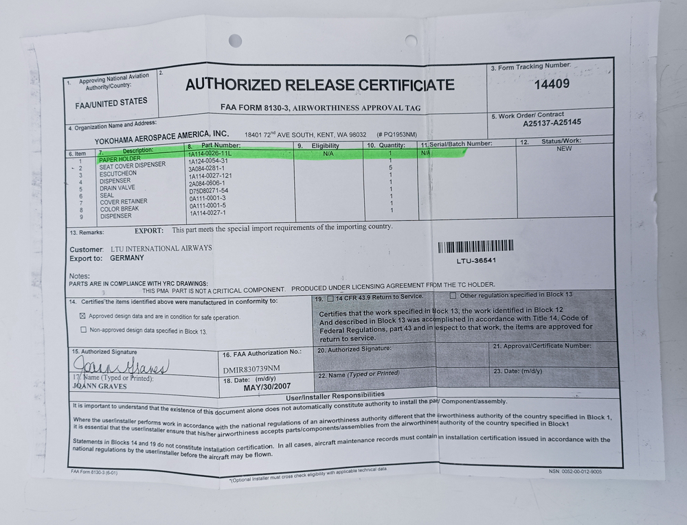 Бумагодержатель 1A114-0026-11L