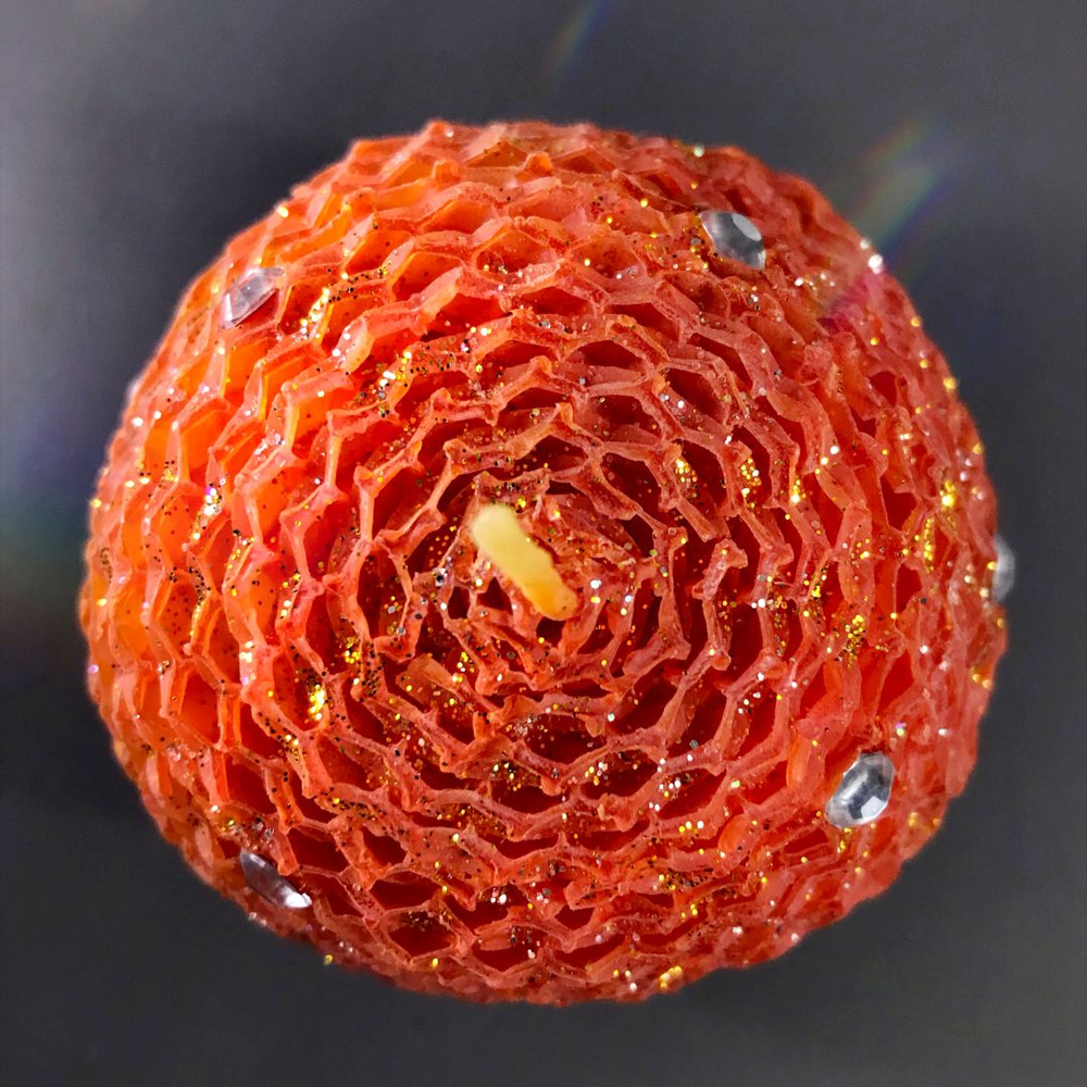 Свеча из вощины декоративная Шар