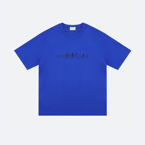 Футболка Magamaev Humanoids T-Shirt (blue) артикул:Y7ZLjUmehfeixJYbskrMb2 - купить в магазине Дайс