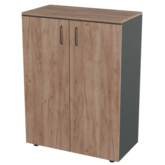 Шкаф для документов средний широкий закрытый Prego office 800х420х1240 ПОШСШ