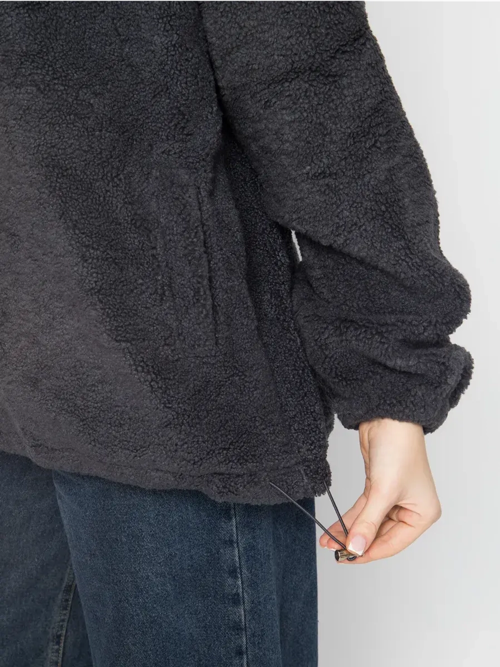 Толстовка плюшевая с капюшоном