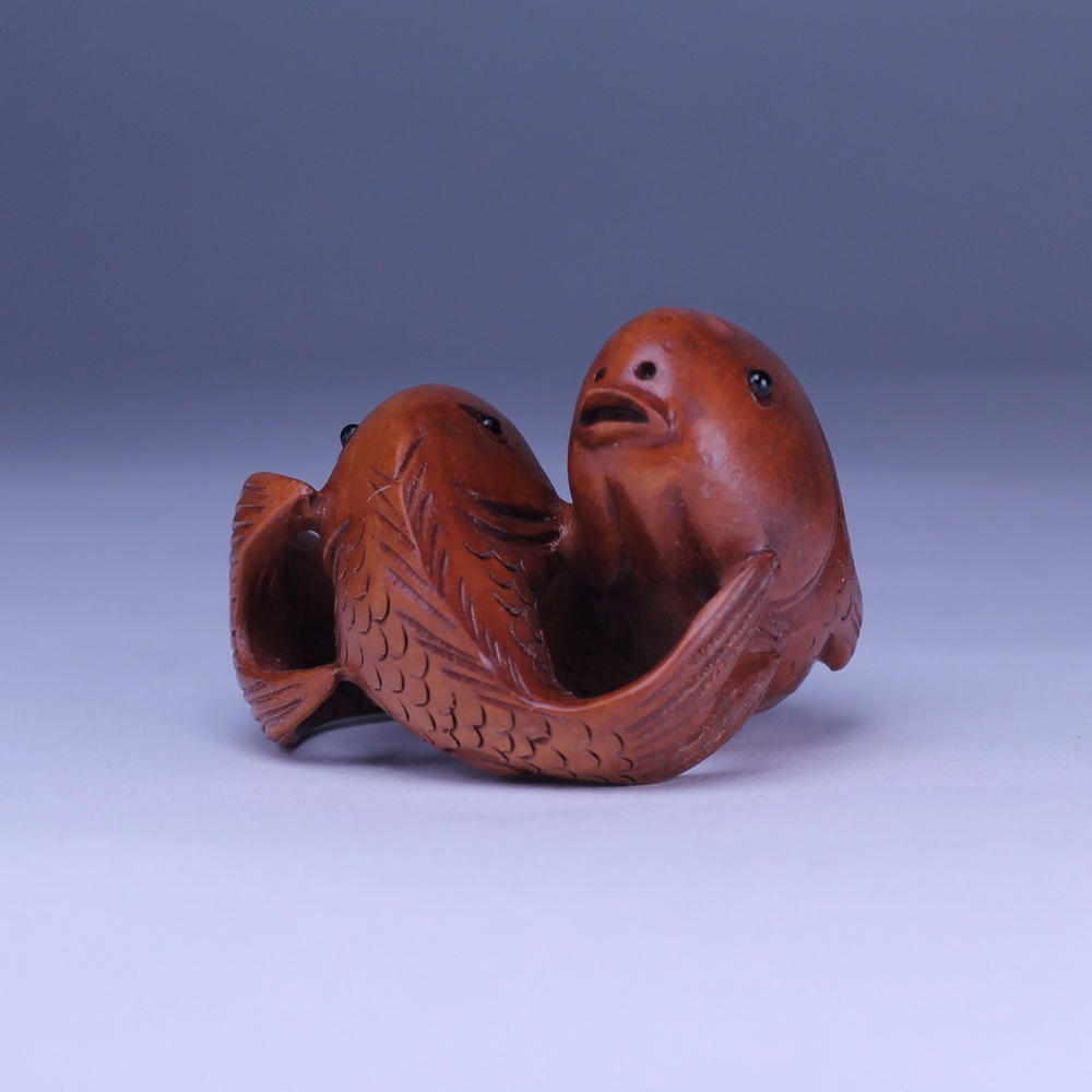 Нэцкэ Два карпа (Инь и Янь)