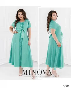 Платье 366-бирюза Minova