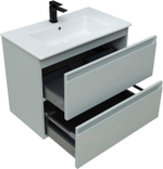 Тумба с раковиной Allen Brau Eclipse 1.E1002.PWM 80 рapyrus white matt