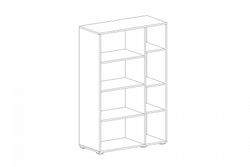 Ницца гостиная Шкаф-витрина 2 дв