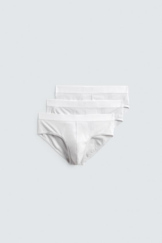 ZARA СЛИПЫ БАЗОВЫЕ, БЕЛЫЙ (3 шт.)