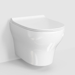 Унитаз подвесной WasserKRAFT Berkel 10TLT.010.ME.RG02.H001 безободковый, с инсталляцией Aller 10, с крышкой микролифт, белый/кнопка розовое золото