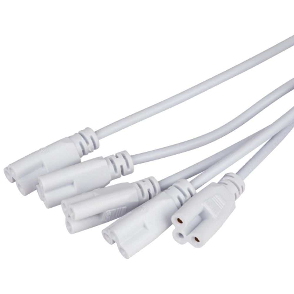Разветвитель сетевой для линейных светильников ЭРА 5х IEC C5 3pin 2m для подключения 5 светильников | Аксессуары для фито светильников