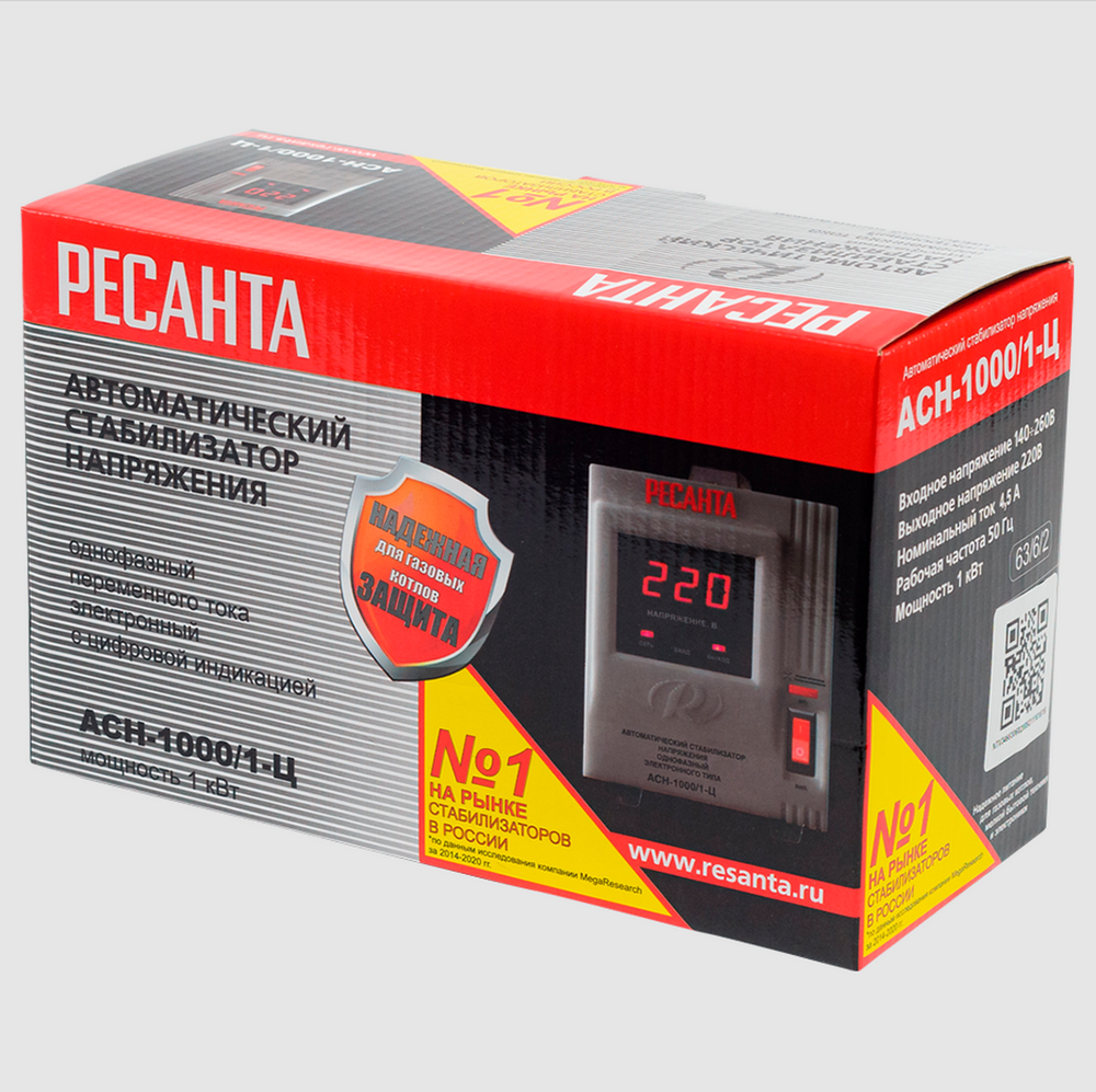 Стабилизатор напряжения Ресанта АСН-1000/1-Ц