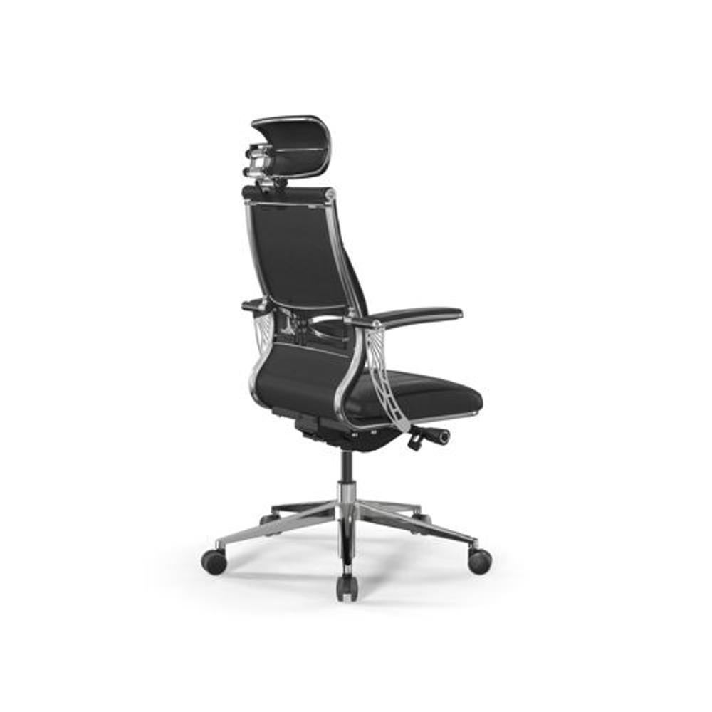 Кресло руководителя Metta Samurai M3-11U - Infinity /Kc06/Wm06/U1mL-4c3/H2cL-3D(M26.B32.G25.W03), Подголовник с внутренней рамкой (H2cL), Молочный