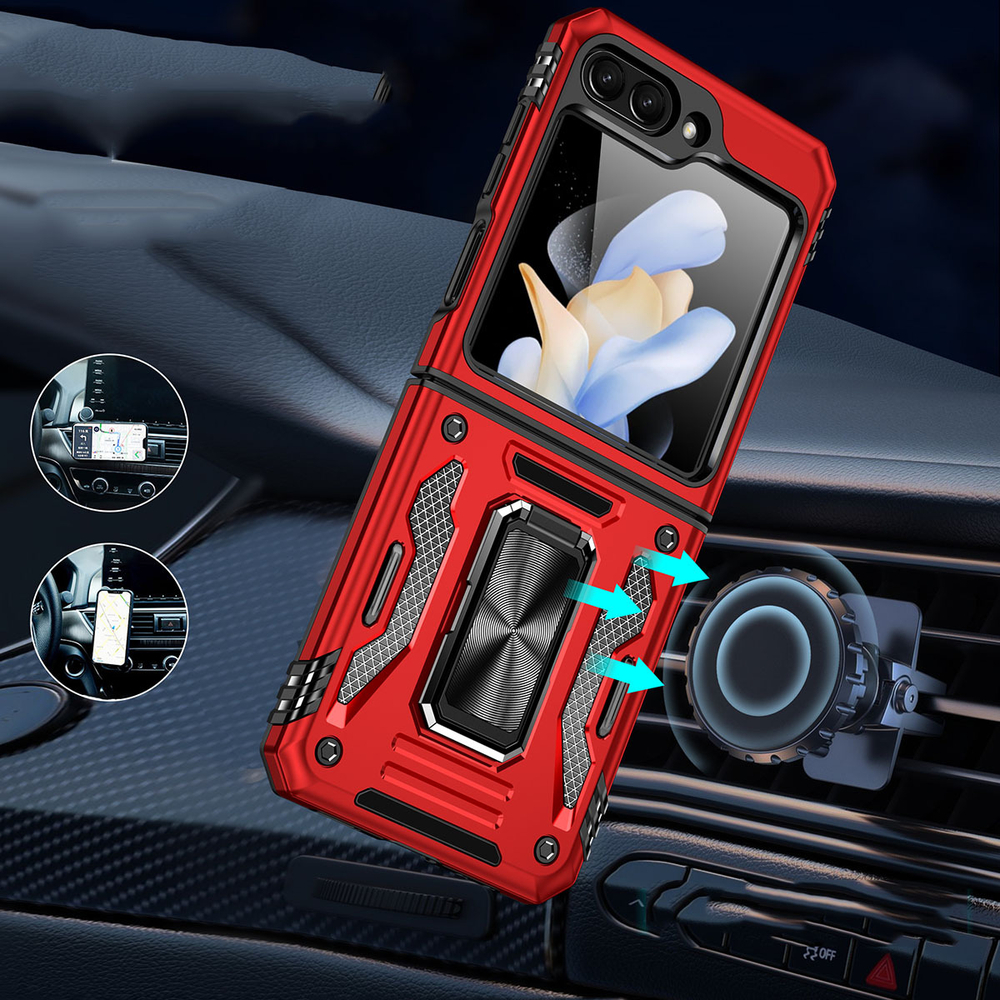 Чехол Safe Case с кольцом и защитой камеры для Samsung Galaxy Z Flip 6