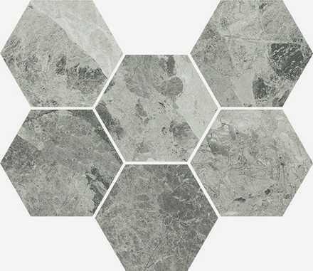 Мозаика Cha.Extra Silver Mosaico Hexagon