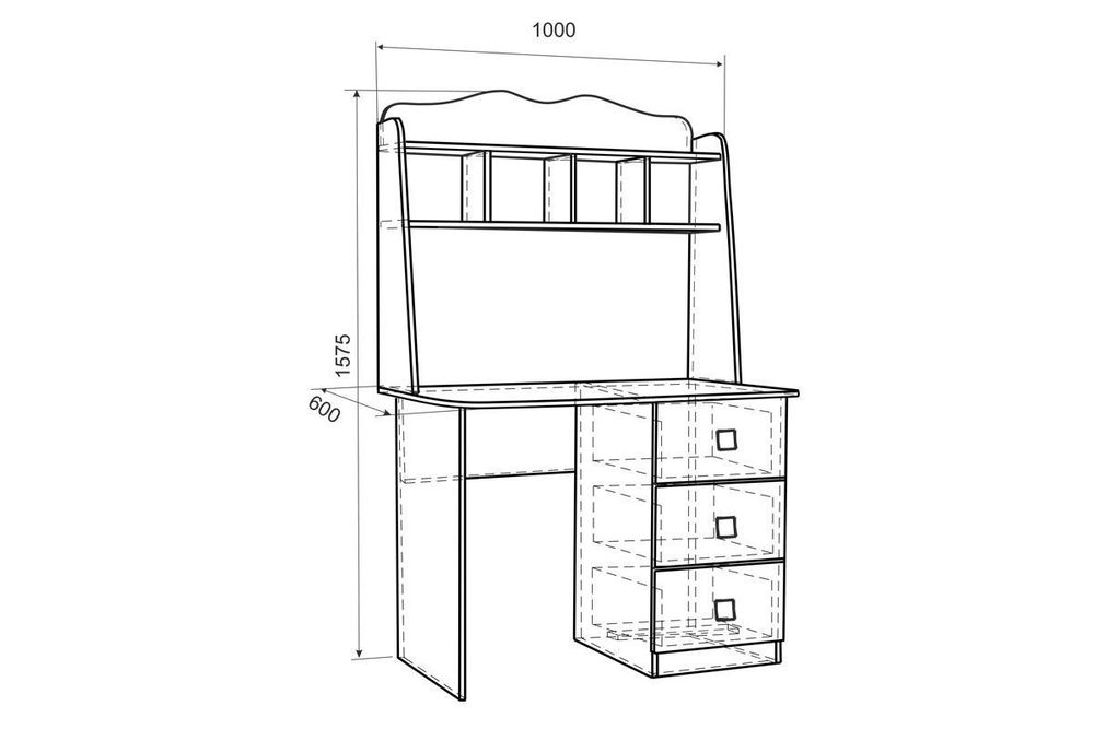 Детская «Амели» (дуб млечный), ЛДСП, Мебельсон