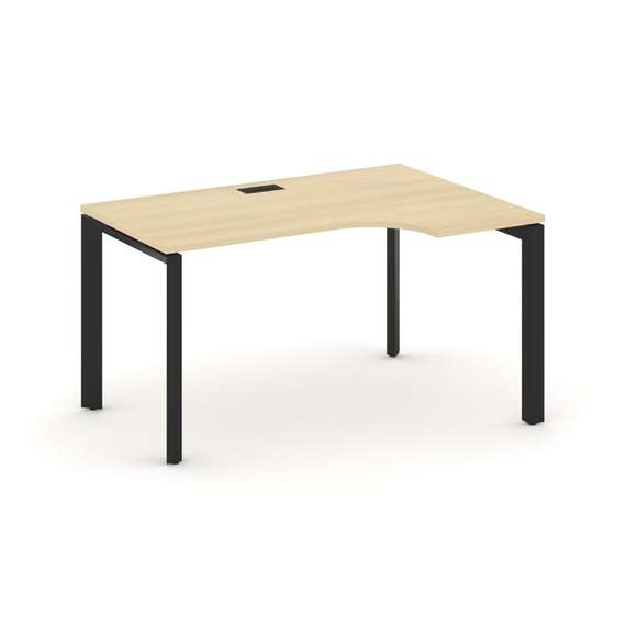 Style Project Стол рабочий эргономичный SN-59P.SPA-011(R) Акация Лорка/Металл Черный/Черный Заглушка