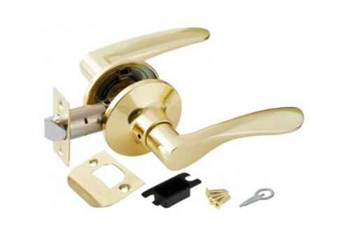 Замок ручка Золото без ключа,без фиксатора 6020 РВ-Р