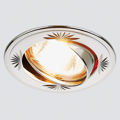 Встраиваемый точечный светильник 104A CF PS/N перламутровое серебро/никель MR16