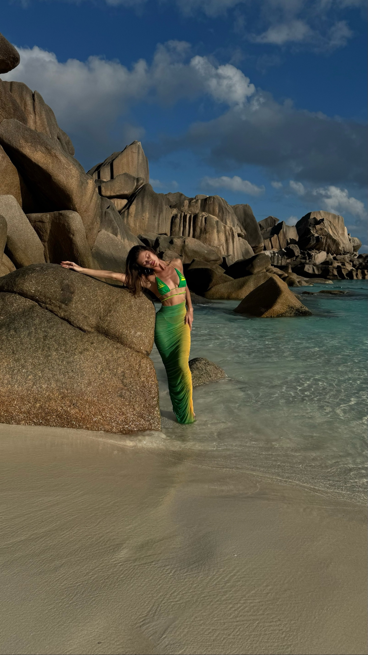 Купальник Юбкой Mermaid ЖЁЛТЫЙ